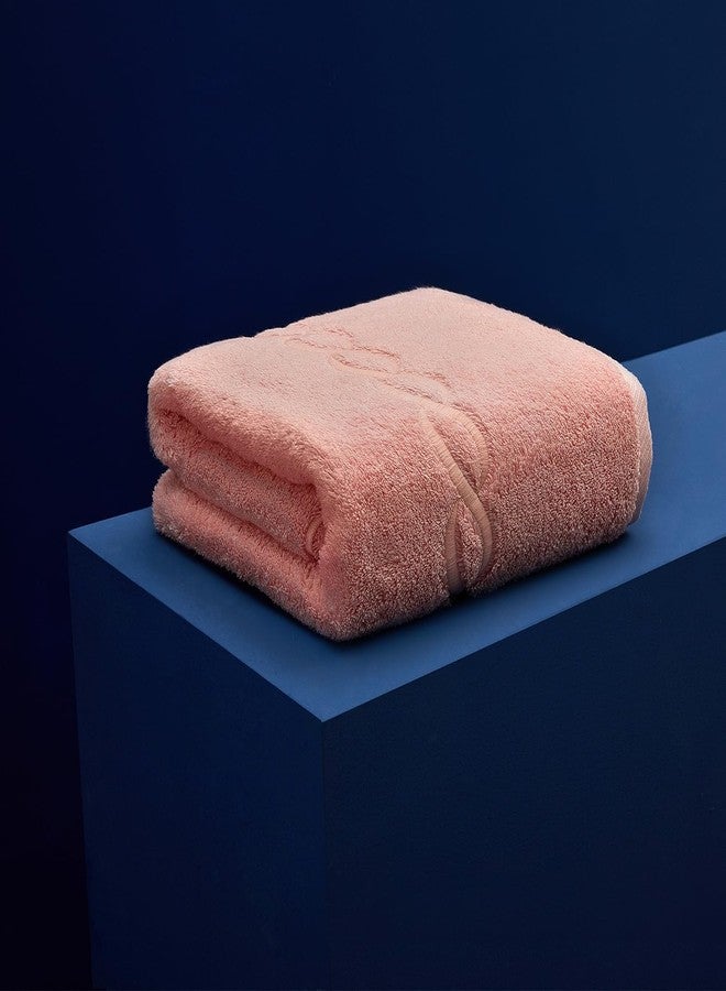 Calla Angel Superior 1000 Gram Egyptian Cotton Oversize 63 x 31 Bath Towel, 1 Piece, Pink Towel Pink Chain - Image 2