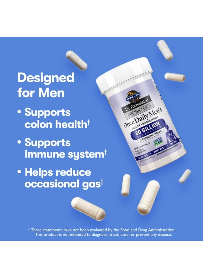 جاردن أوف لايف بروبيوتيك مُصمم خصيصًا للرجال، مرة واحدة يوميًا، 50 مليار، 30 كبسولة نباتية - Image 5