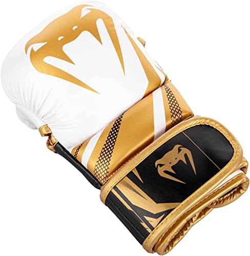 Venum Challenger 3.0 Sparring Gloves - White/Black/Gold - M - Image 4