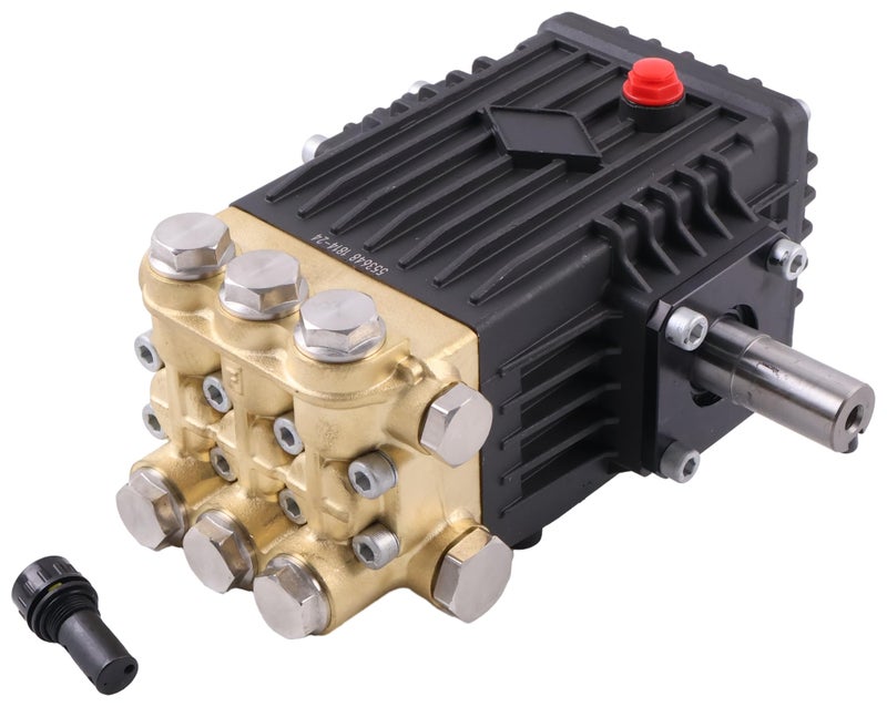 LSSOCH Triplex Pressure Washer Pump TS1811 T47 Series 45GPM 3500PSI 1125RPM 24MM Solid Shaft - Image 2
