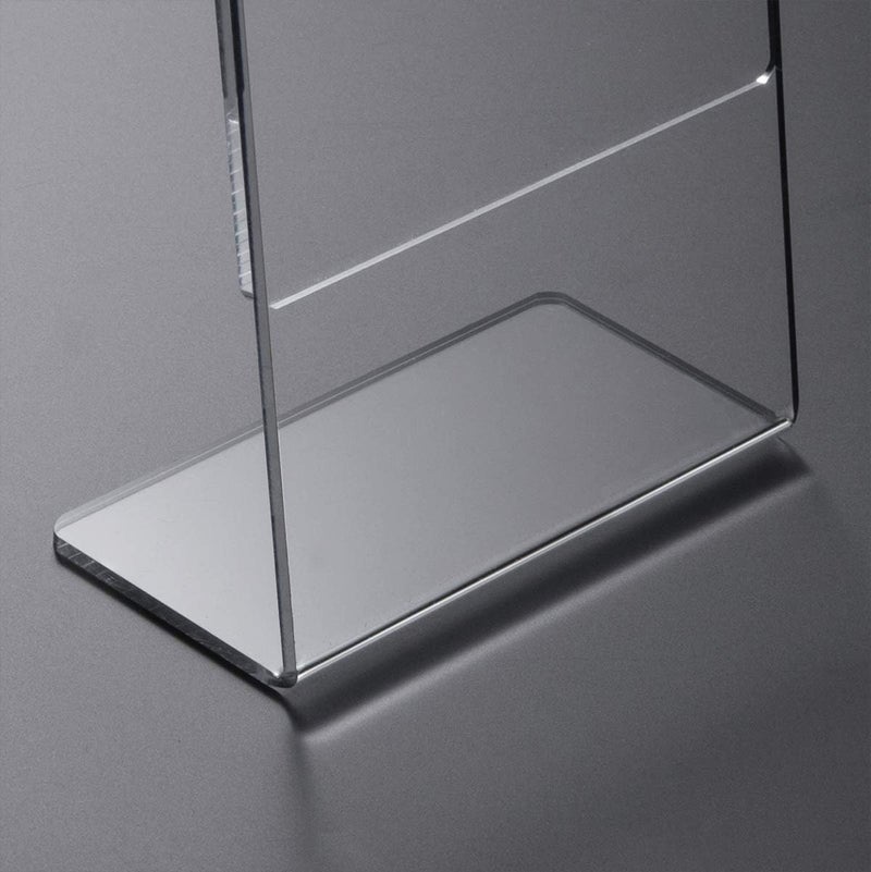 HIIMIEI 8.5x11 Acrylic Sign Holder, Slant Back Sign Holders Portrait Ad Frames Clear Durable Flyer Display Stand for Office Home Store Restaurant Pack of 20 - Image 2