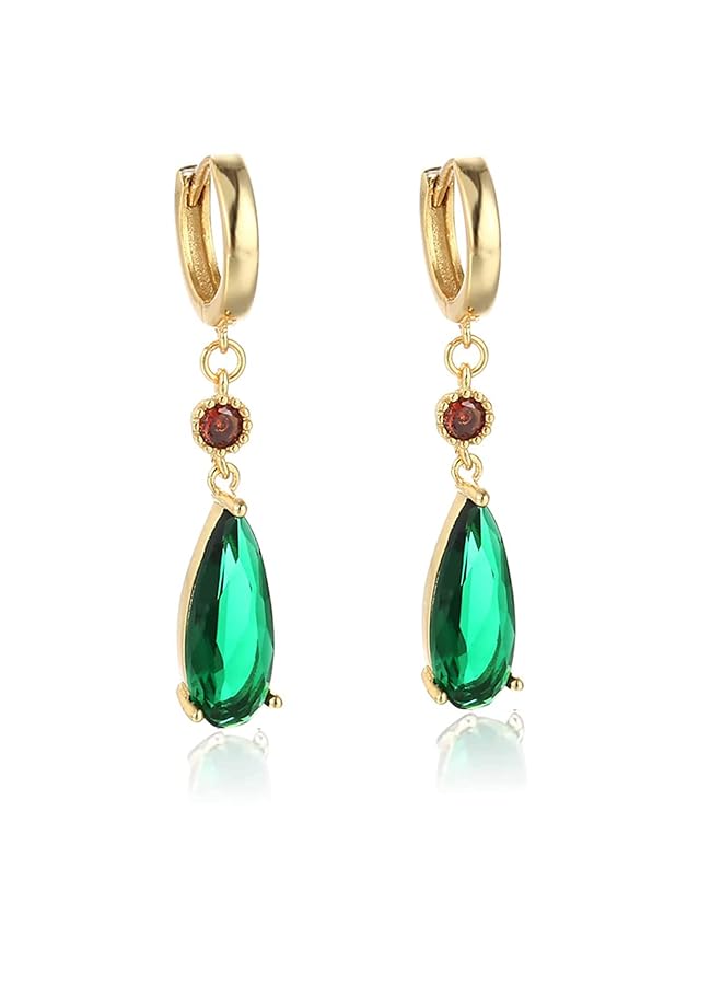 erorex Earrings For Women Men Anime Howls Studs Costume Jewelry Green Water Drop Earrings Accessories - Image 1