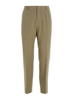 CALVIN KLEIN Men's Tailored Pants Straight Fit - Green  - Image 1