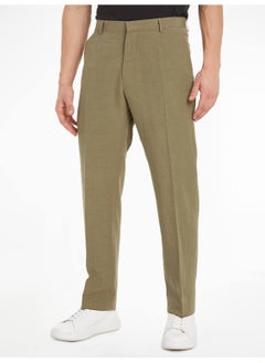 CALVIN KLEIN Men's Tailored Pants Straight Fit - Green  - Image 2