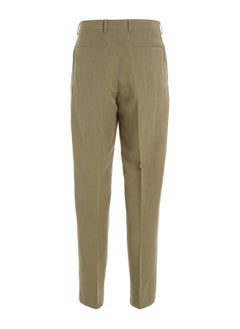 CALVIN KLEIN Men's Tailored Pants Straight Fit - Green  - Image 4