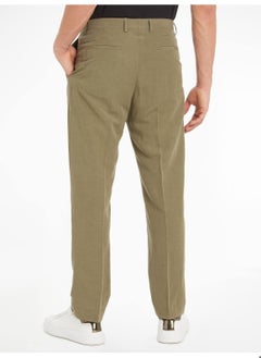 CALVIN KLEIN Men's Tailored Pants Straight Fit - Green  - Image 3
