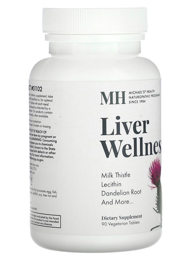 Michael's Naturopathic Liver Wellness 90 Vegetarian Tablets - Image 2