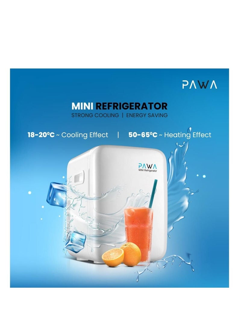 باوا ثلاجة صغيرة تبريد قوي وتوفير للطاقة مناسبة للاستخدام الخارجي والداخلي / سعة 10 لتر - بيضاء - Image 4