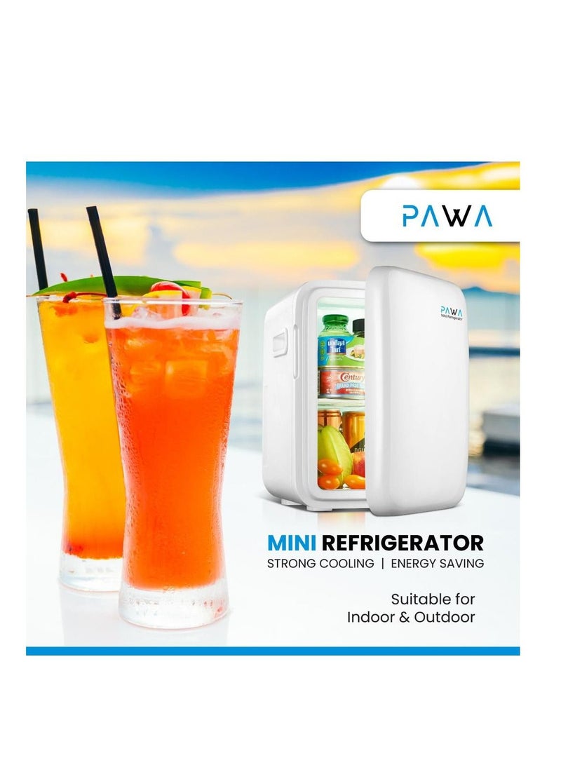 باوا ثلاجة صغيرة تبريد قوي وتوفير للطاقة مناسبة للاستخدام الخارجي والداخلي / سعة 10 لتر - بيضاء - Image 3