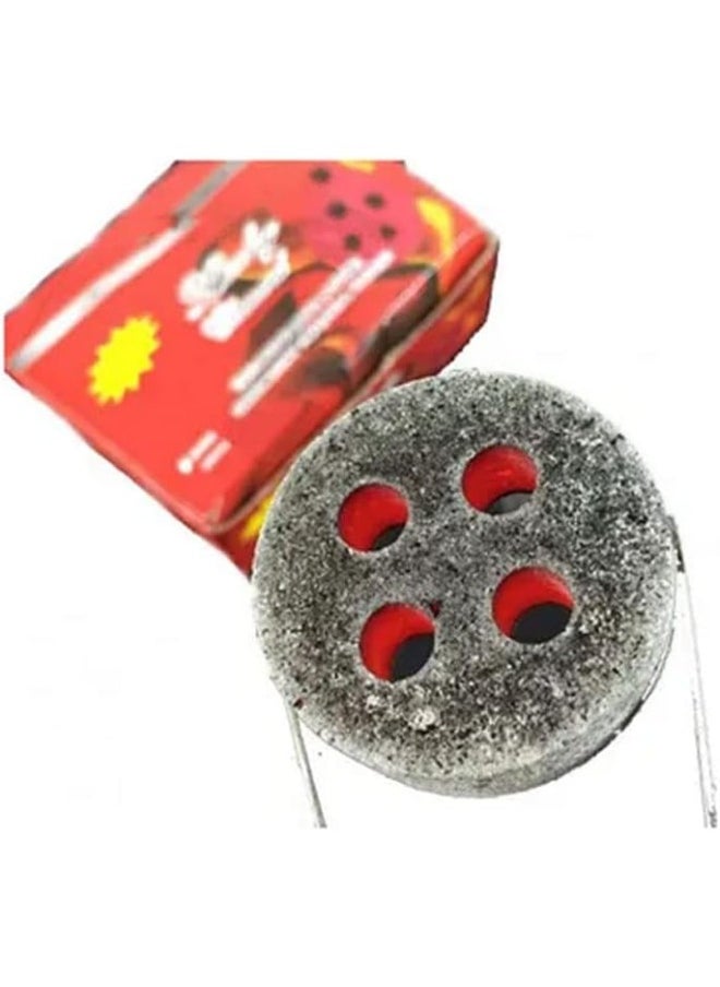 لاكي علبة فحم مكونة من 4 علب تابلت شاركول لايت الذكية بخور 50 ملم كومبو ست أحمر LUCKY-4P  - Image 5