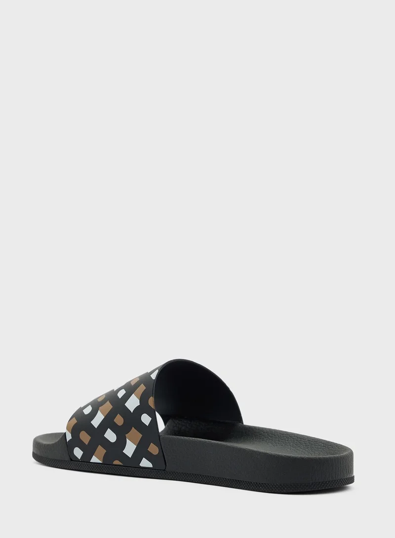 BOSS Logo Slip On Slide