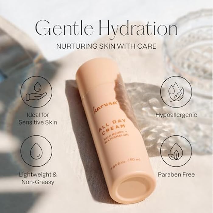 Karuna All Day Moisturizing Gel Cream | Lightweight, Fast-Absorbing Moisturizer for All Skin Types | With Multi Hyaluronic Acid, Antioxidants & Rose Water for Soothing Hydration | 50 ml - Image 5