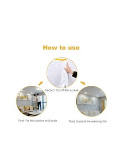PROMASS Tape and Drape 1.8M x 20M Pre-Taped Masking Film Plastic Painting Drop Sheeting Roll Masking Paper with Tape Prevent Dust Paint Cover for Furniture,Wardrobe,Floor,Bed,Car  - Image 5
