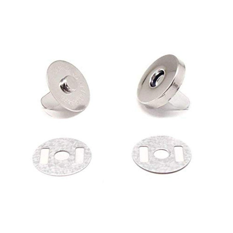 DIY Crafts Diy Crafts Snaps, Fasteners, Button Kit, Perfect for Purse, Bag, Clothes, Leather, Diameter Purse Dress Diy Making Works, Pack of 25, a (Silver) - Image 1