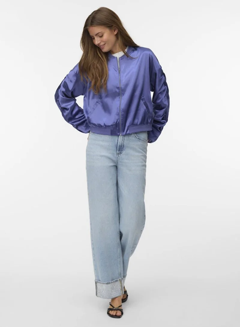 فيرو مودا Satin Bomber Jacket