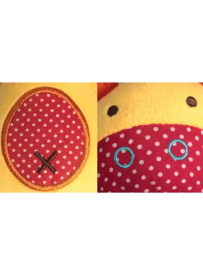 جبيه عصي خشخيشة يد محشوة كرتونية محشوة على شكل حيوان محشو ناعم للأطفال الصغار - Image 3