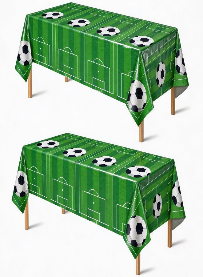 OHOME Soccer Party Decorations - 2 PCS Soccer Tablecloth | 2026 World Soccer Cup Birthday Party Decorations Table Covers - Soccer Party Favors Accessories Supplies for Indoor Outdoor Decor - Image 1