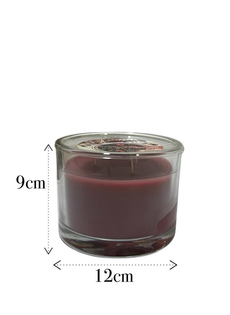 Famili 3-Wick Premium Candle Cup Home Fragrance Original Pomegranate & Raspberry  - Image 4