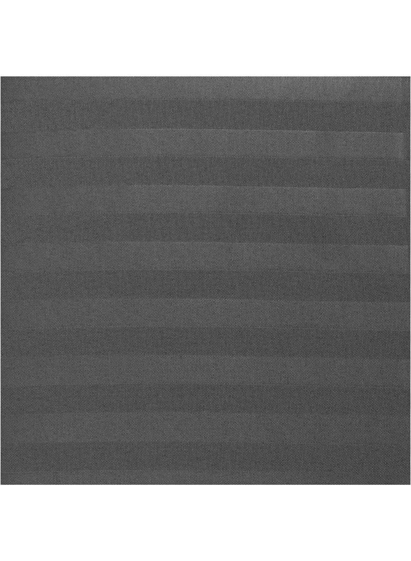 فابينني طقم ملاءة سرير مفرد مع غطاء وسادة واحد 50×75 سم، مصنوع من ألياف دقيقة 100%، مقاس 155×240 سم، ملاءة مسطحة مخططة 1 سم، طقم ملاءة سرير مزدوج ناعم للفنادق والمنزل، رمادي - Image 2