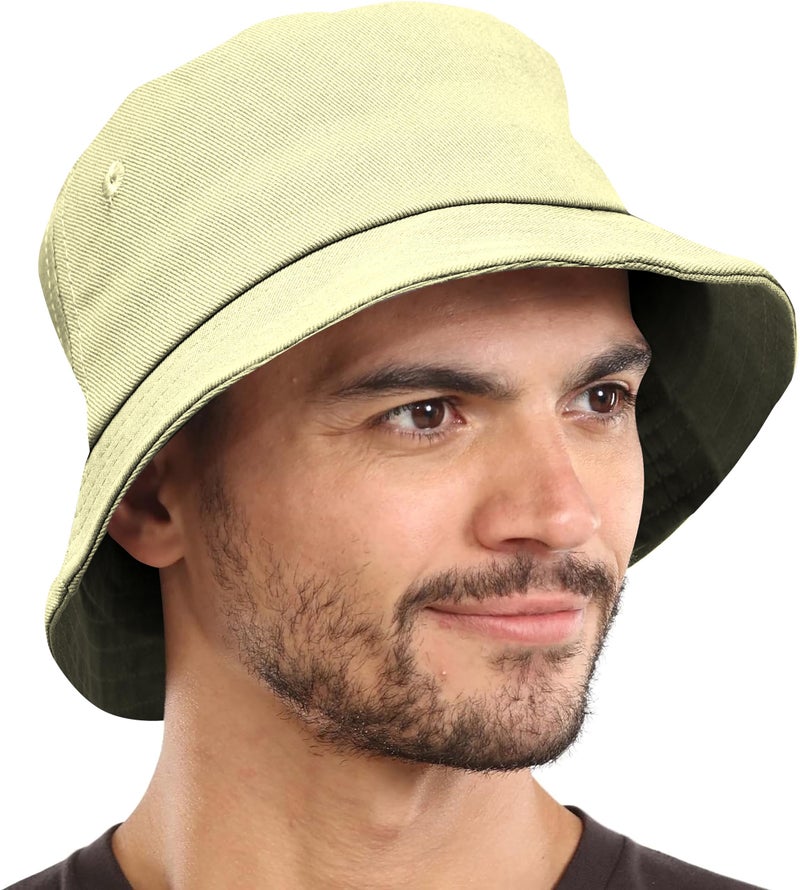 NORTHWIND Cotton Bucket hat for Women, Bucket hat for Men, Beach hat for Women, Sun Protection Cap for Man, Round hat for Men (Cream) - Image 2