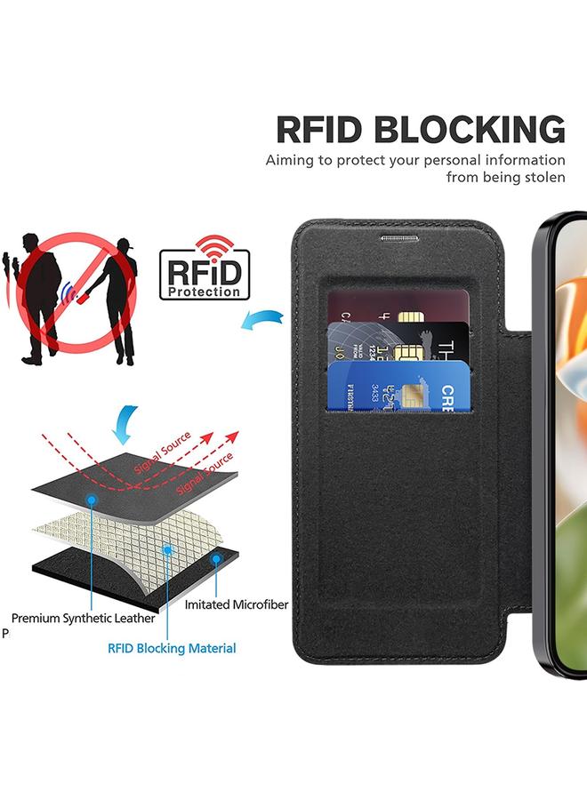 S-TOP Case For Google Pixel 9 Shield Magsafe RFID Anti-theft Rhombus Leather Phone Case - Image 5