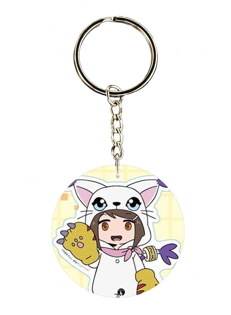 The Anime Digimon Printed Keychain