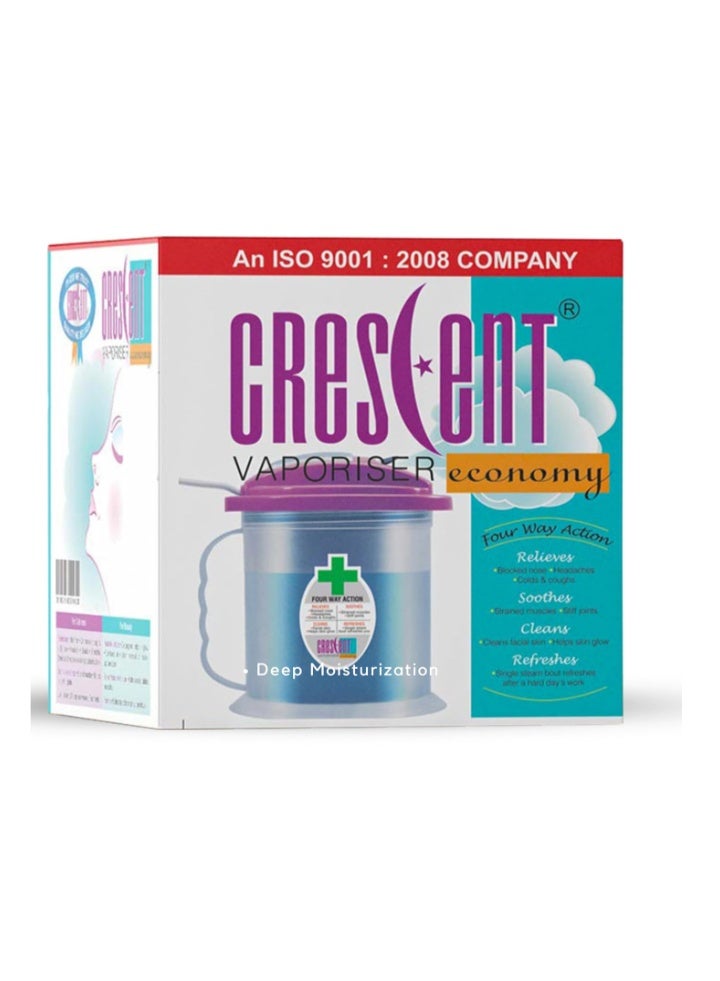 Crescent Cold & Cough Steamer Vaporizer with Light Indicator – Facial & Steam Inhaler - Image 1