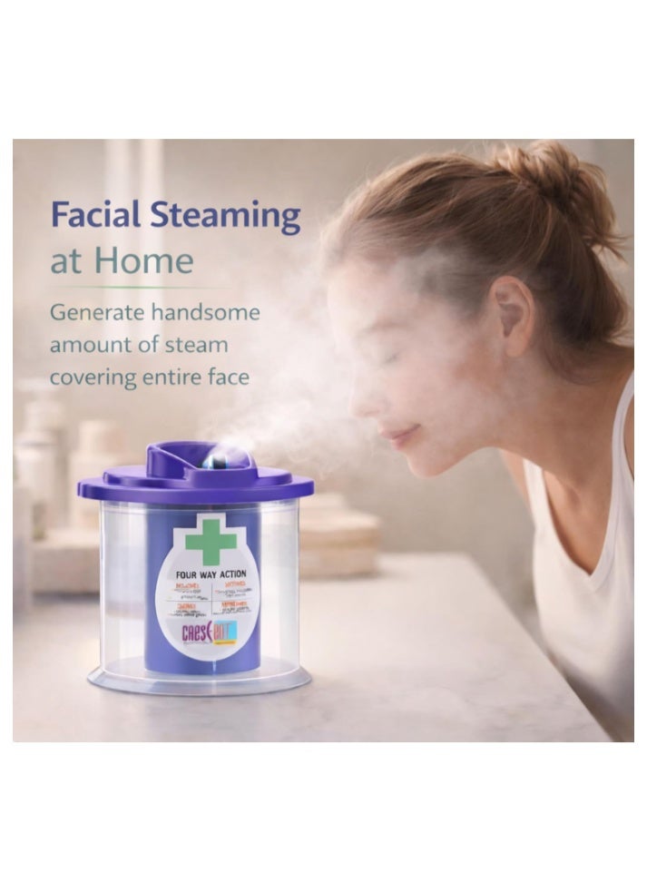 Crescent Cold & Cough Steamer Vaporizer with Light Indicator – Facial & Steam Inhaler - Image 5