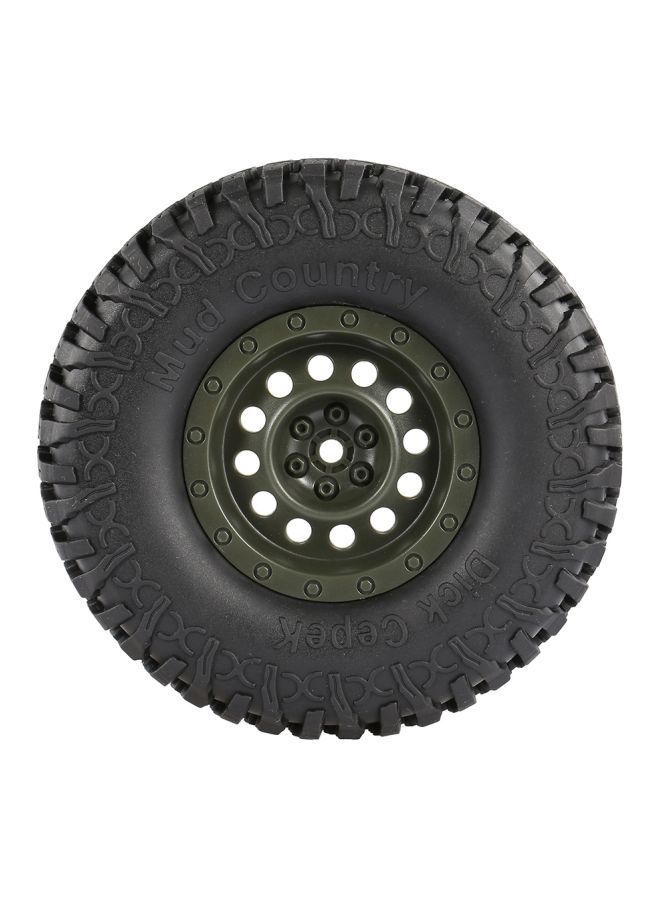 NIBEMINENT 4-Piece Tyre With Wheel For 1/10 RC Car Traxxas HSP Redcat RC4WD 1.9inch - Image 1