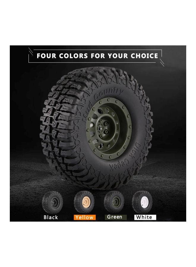 NIBEMINENT 4-Piece Tyre With Wheel For 1/10 RC Car Traxxas HSP Redcat RC4WD 1.9inch - Image 2