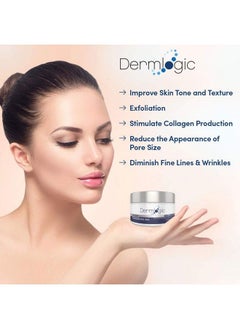 Dermlogic Anti Aging Resurfacing Peel Pads Contains Salicylic Glycolic & Lactic For Face & Body. Includes Hyaluronic & Witch Hazel Green Tea & Aloe Vera. Exfoliates To Correct Dark Spots & Scars.  - Image 3