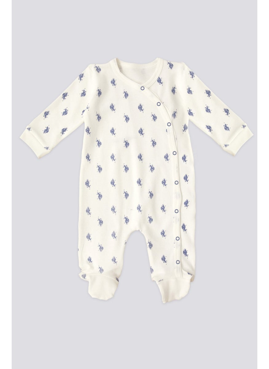 U.S. Polo Assn. - Baby Boy Cream Pajama Set 50302013-VR071 - Image 1