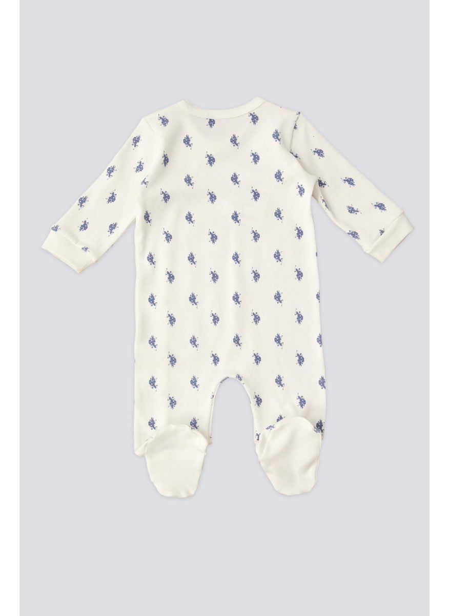 U.S. Polo Assn. - Baby Boy Cream Pajama Set 50302013-VR071 - Image 1