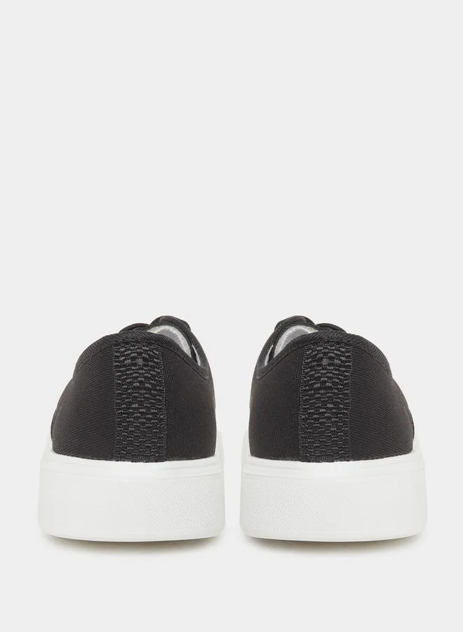 Styli Platform Sole Lace Up Sneakers