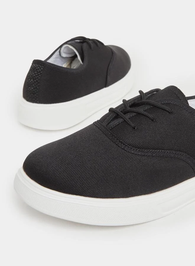 Styli Platform Sole Lace Up Sneakers
