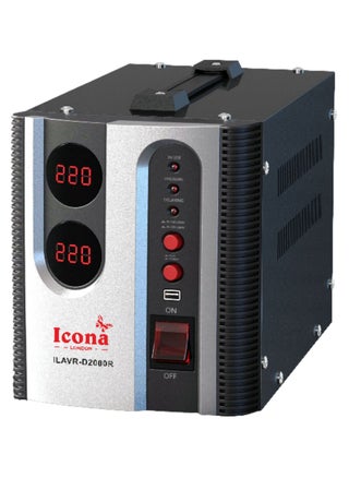 Icona 2000W Voltage Regulator with Transformer – Step Up/Down 110/120V to 220/240V, or 220/240V to 110/120V, Automatic Voltage Stabilizer, ICOPOWER Technology - pzsku/Z11327D3A3F65C6D3AE52Z/45/_/1737016673/e568c5cd-287d-48cc-9725-67b17d442413