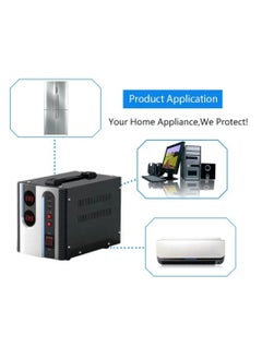 ICONA Icona 2000W Voltage Regulator with Transformer – Step Up/Down 110/120V to 220/240V, or 220/240V to 110/120V, Automatic Voltage Stabilizer, ICOPOWER Technology  - Image 2