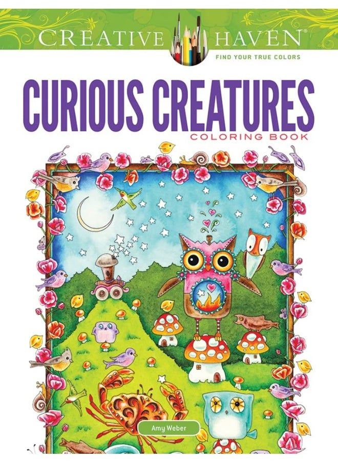 Creative Haven Curious Creatures Coloring Book 