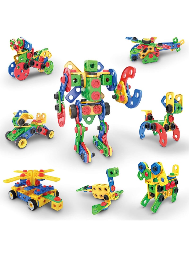 PicassoTiles مجموعة بناء هندسية من بيكاسو تايلز 152 قطعة | ألعاب STEM | مجموعة ألعاب تعليمية | كتل تكديس | تعزز مهارات حل المشكلات والمهارات الحركية الدقيقة | تحسن التنسيق والإبداع | هدية للأطفال والرضع | مجموعة بناء لتطوير عقل الطفل - Image 2