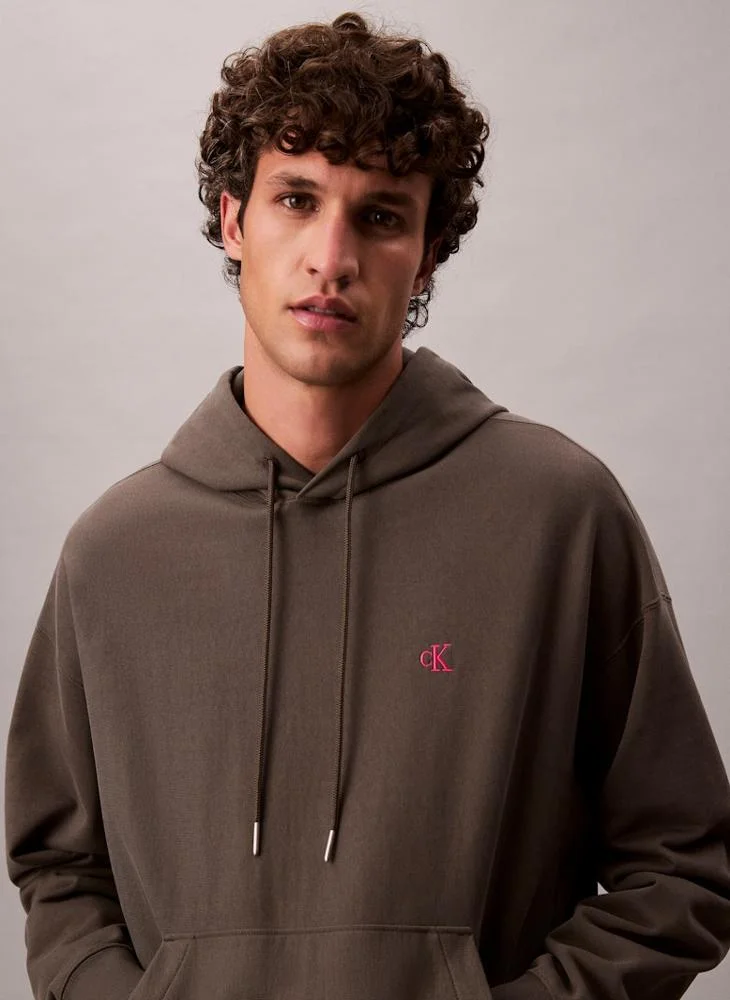 Relaxed Cotton Terry Hoodie