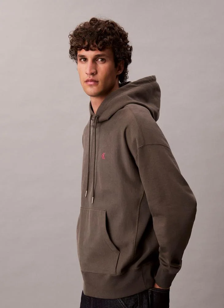 Calvin Klein Jeans  Relaxed Cotton Terry Hoodie for Men | Best Price UAE
