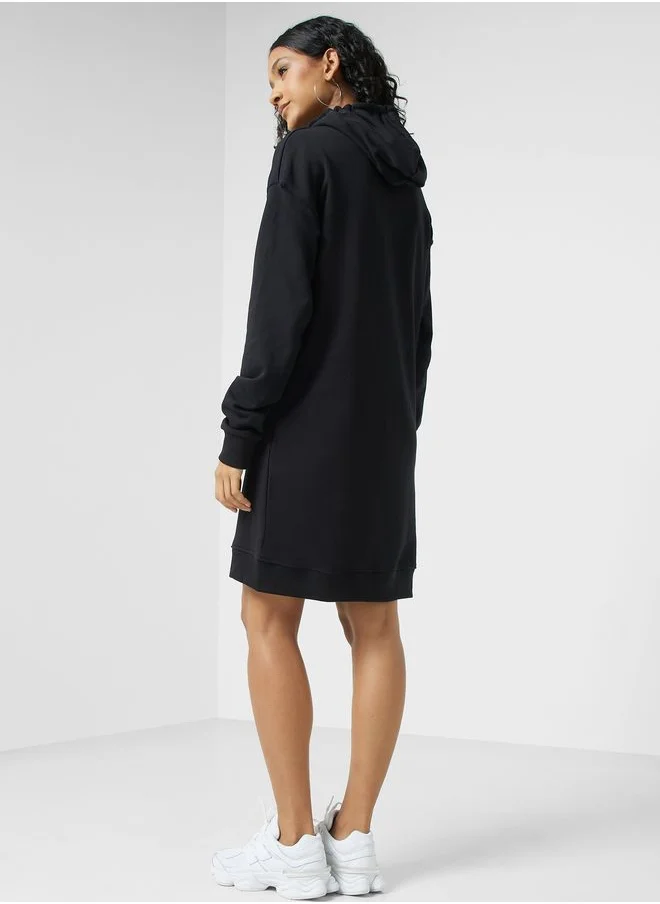 Ginger Basics Hooded Mini Dress