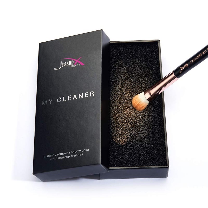 Jessup Makeup Brush Cleaner Dry Makeup Brush Cleaner Sponge Quick Removal Color - Image 1