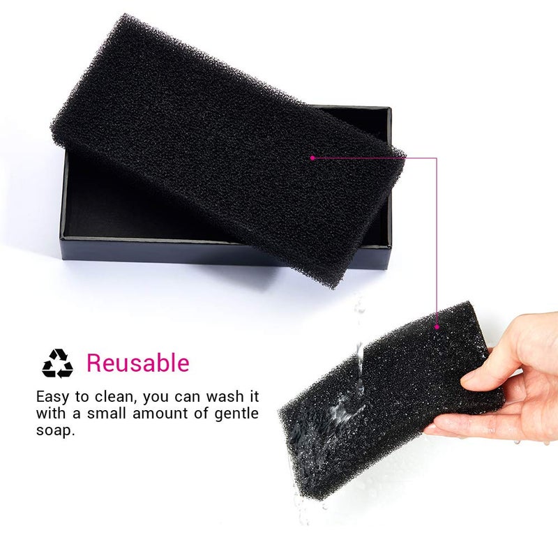Jessup Makeup Brush Cleaner Dry Makeup Brush Cleaner Sponge Quick Removal Color - Image 4
