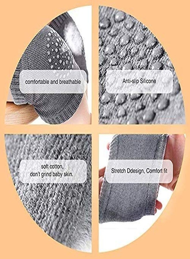 CUTEABLY™Baby Knee Pads for Crawling, Anti-Slip Padded Stretchable Elastic Cotton Soft Breathable Comfortable Knee Cap Elbow Safety Protector (Multicolour)-Pack of 2 - Image 5