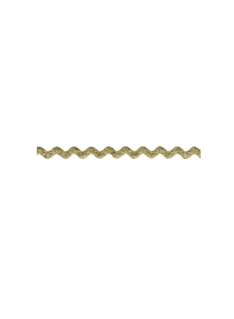 Deco Trims Metallic Rick Rack Trim 7/8in x 18yd Gold - Image 1