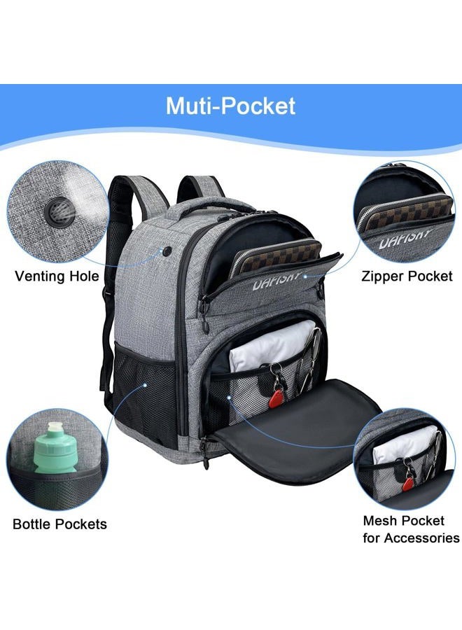 DAFISKY Bowling Ball Bag 2 Ball Bowling Backpack Fit Single or Two Balls with Shoe Compartment & Portective Foam Holder,Fits Shoes Up to Us Size 16 - Image 5