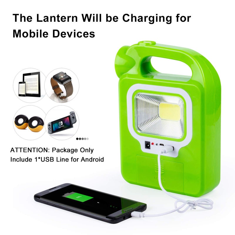 TANSOREN 4 Pack Solar Lantern Camping Essentials Accessories Lights, Rechargeable LED Flashlight, Tent Lights for Emergency, Hurricane, Survival Kits, Operated Lamp, Charging for Device - Image 4