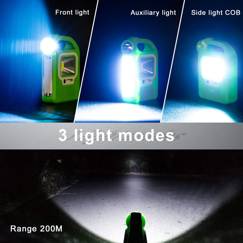 TANSOREN 4 Pack Solar Lantern Camping Essentials Accessories Lights, Rechargeable LED Flashlight, Tent Lights for Emergency, Hurricane, Survival Kits, Operated Lamp, Charging for Device - Image 2