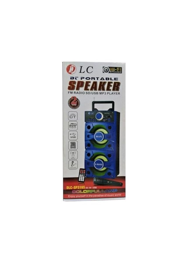 DLC - Bluetooth Portable Speaker Fm Radio Sd Card Usb Mp3 Player - Image 1